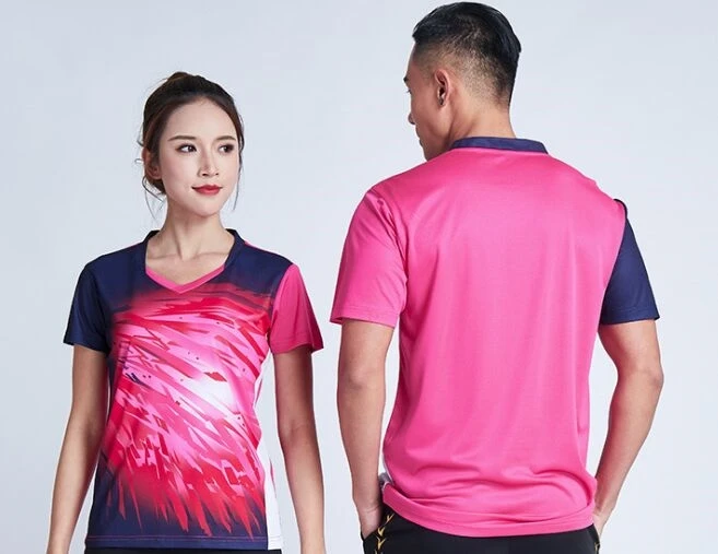 2021 New Women's Tennis T Shirts , Female Quick Dry Badminton Kit , Girl Sportwear Clothes Yellow Table Jerseys , Running Shirt