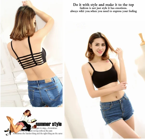 Сексуальная Женская майка с вырезами на спине бюстгальтер запахом жилет топ