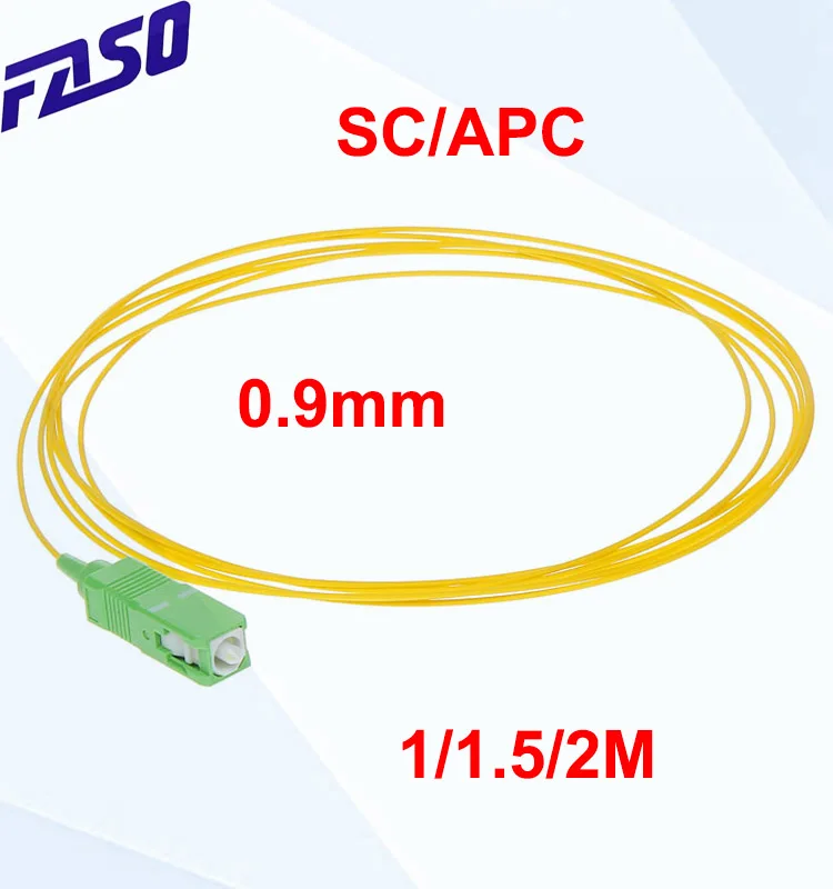 

50/100Pcs Fiber Optic Pigtail SC/APC SX Core 9/125 0.9mm SM Fiber Pigtail LSZH Yellow Jacket 1/1.5/2M