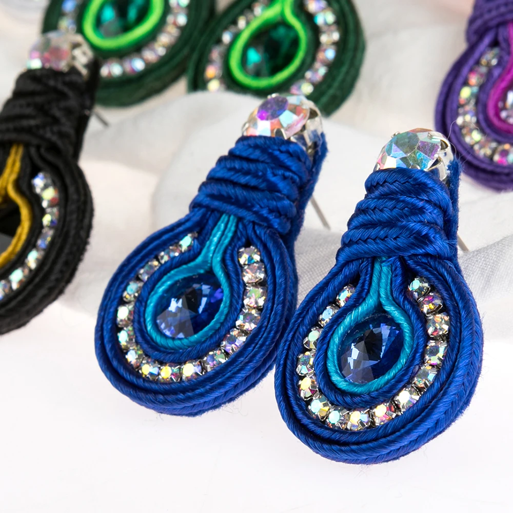 KPacTa женские новые модные висячие серьги ручной работы ювелирные изделия ретро