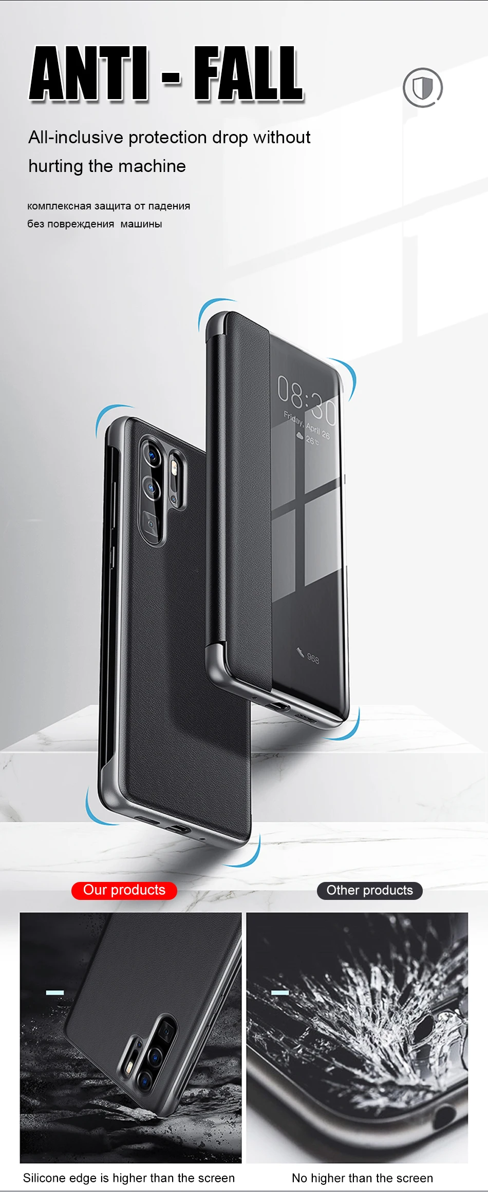 Роскошный кожаный флип-чехол для huawei P30 P20 Lite Pro Honor 8x противоударный чехол для huawei mate 20 Pro 20 X Smart View чехол