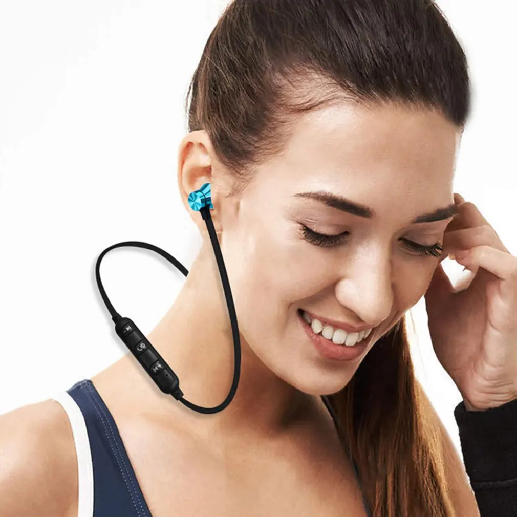 

NEW Magnetic Bluetooth 4.2 Earphone Sport Running Wireless Neckband Headset Headphone with Mic Stereo Music For All Smart Phone