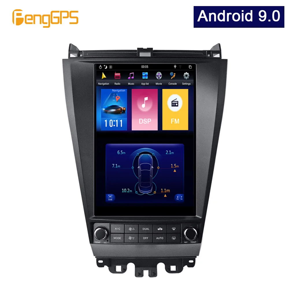GPS навигатор для Honda Accord 9 0 2003 4 + 64 ГБ 6 ядер Android 2007 аудиоплеер автомобиля