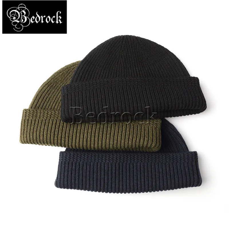 RT vintage watch cap World War II navy cold cap men's winter wool knitted hat woolen hat melon leather hat