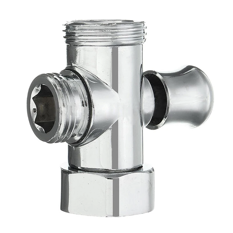 3 сторонний выход Т адаптер для душа переключающий клапан G1/2 дюймов и G3/4 дюйма