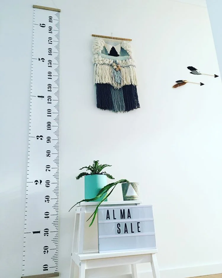 Nordic Style Kids Children Height Ruler Wooden Growth Size Chart Measure For Room Decor | Дом и сад