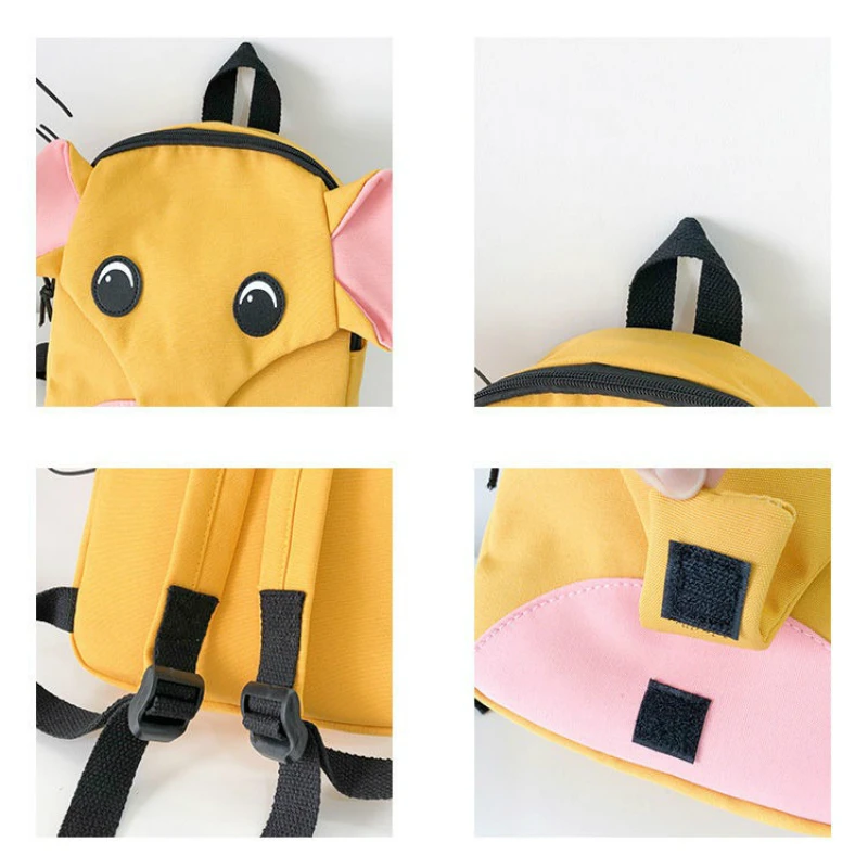 Nylon Children Backpacks Kindergarten School Bags Cartoon Backpack for Girl Boys Animal Elephant Schoolbag Toddler Kids Backpack