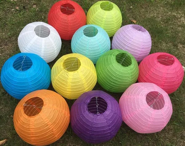 mix colors 20pcs 20 шт./лот, 12 дюймов(30 см), китайские бумажные фонарики, разноцветные фонарики, бумажный шар, лампион для украшения свадьбы, дня рождения, вечеринки, Новинка - Цвет: mix colors 20pcs