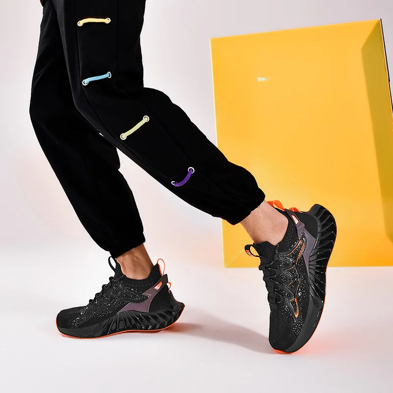 

CYYTL Men's Fashion Running Shoes Slip On Blade Mesh Sneakers Sports Cross Training Casual Walking Tennis for Boys Trainers