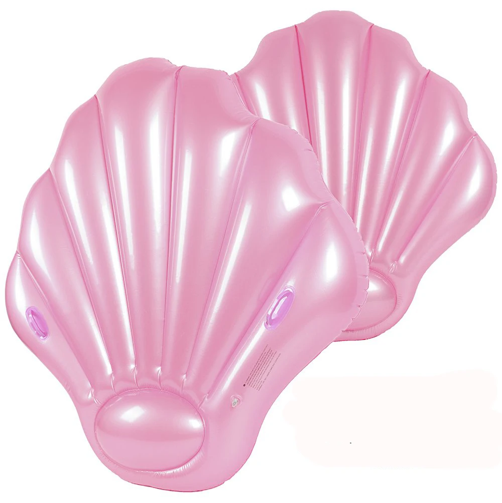 Плавательное кольцо в форме ракушки из розового золота 140 см|Надувные фигуры| |