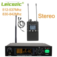 leicozic stereo in ear monitor system s782 7102 wide band 512 537 830 842mhz singer stage audio equipment equipo music studio