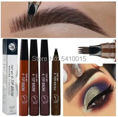 Карандаш для бровей с эффектом микроблейдинга водостойкий карандаш кончик-вилка