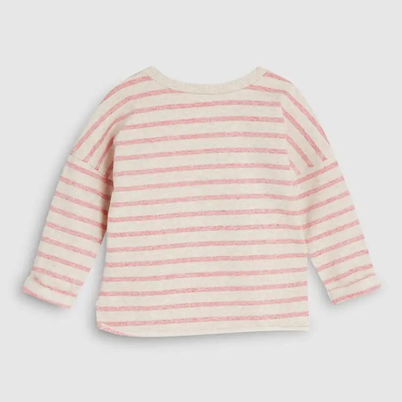 Little maven/детская брендовая одежда для маленьких девочек; осень г.; хлопковые топы с длинными рукавами для девочек; футболка в полоску с оленем; 51530