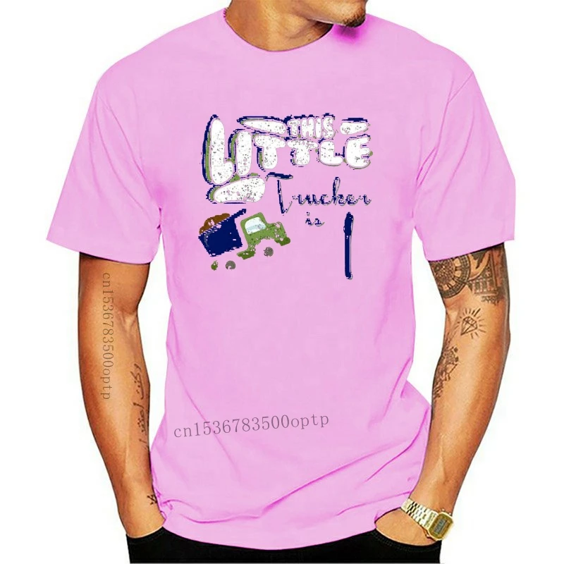

Little Trucker 1st Birthday Girl Boy Kids Birthday Party T-Shirt For Men O Neck Kawaii Fashion Tshirt 2018 Hombre Funky