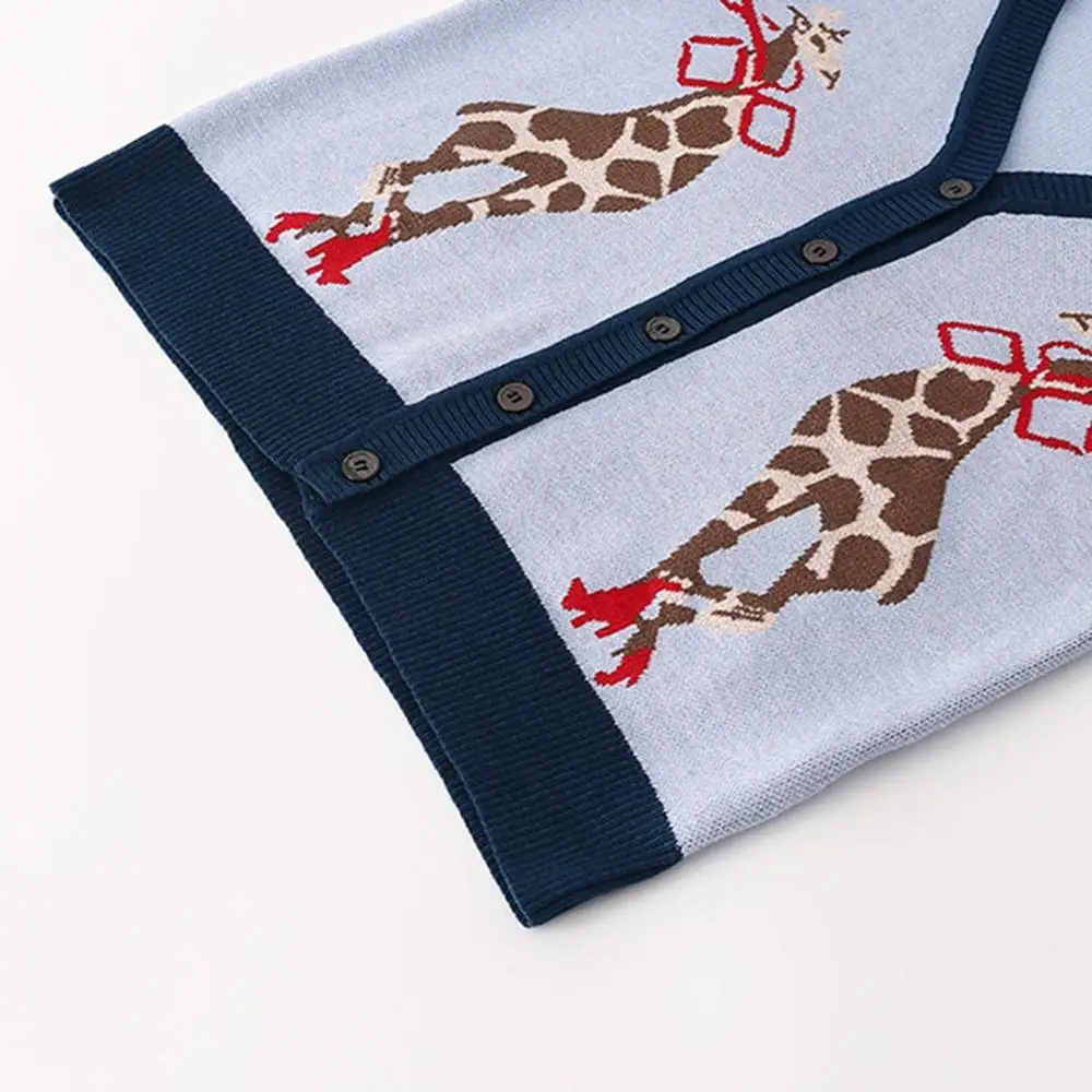 Женский осенний свитер с изображением оленя 2019 качественный Повседневный