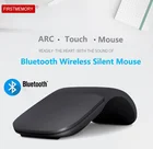 Bluetooth беспроводная ультратонкая офисная Бесшумная мышь Складная дуговая сенсорная мышь USB беспроводная эргономичная мышь для ноутбука и ПК