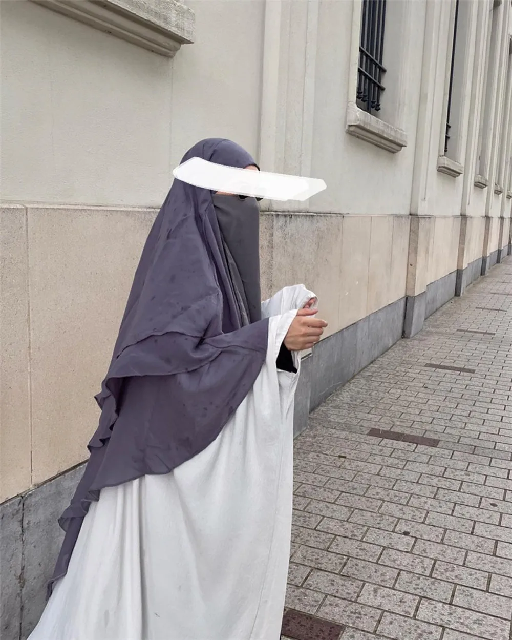 Трехслойный тюрбан исламский молитвенный хиджаб химар мусульманский женский