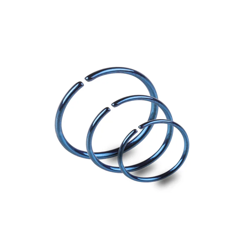 

10 шт. новейший тренд поперечной продажи медицинского круглого носа кольцо носовая перфорация