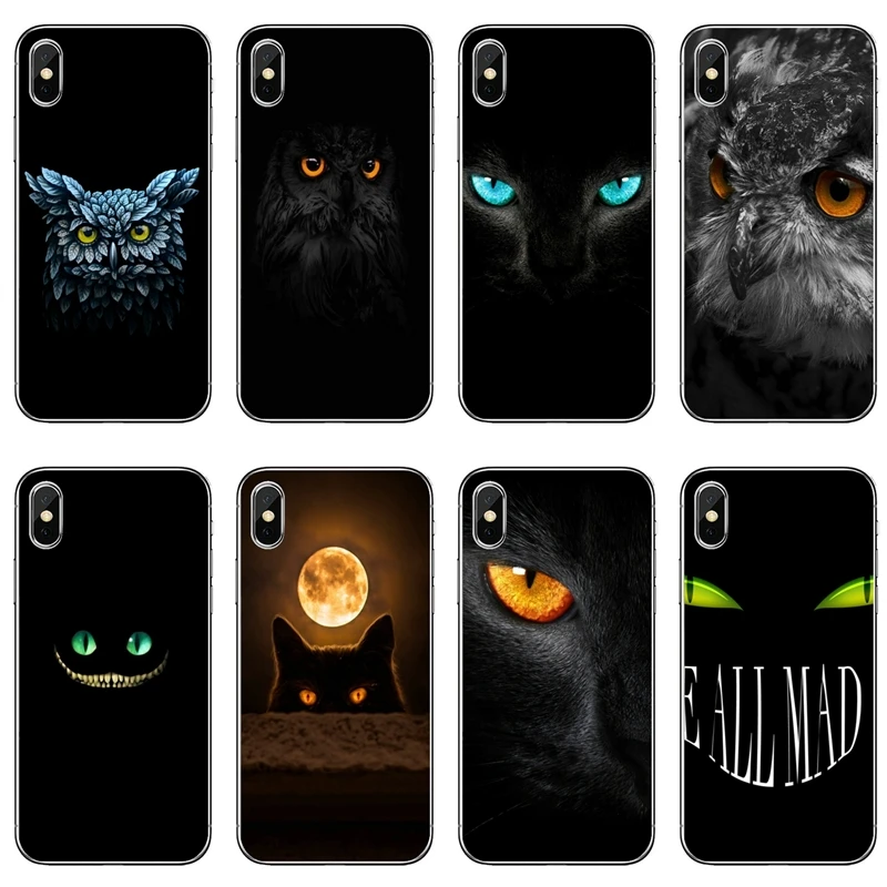 Светящиеся глаза в темноте мягкий чехол для Samsung Galaxy Note 10 9 8 5 4 S10E S10 Lite S9 S8 S7 S6 Edge Plus