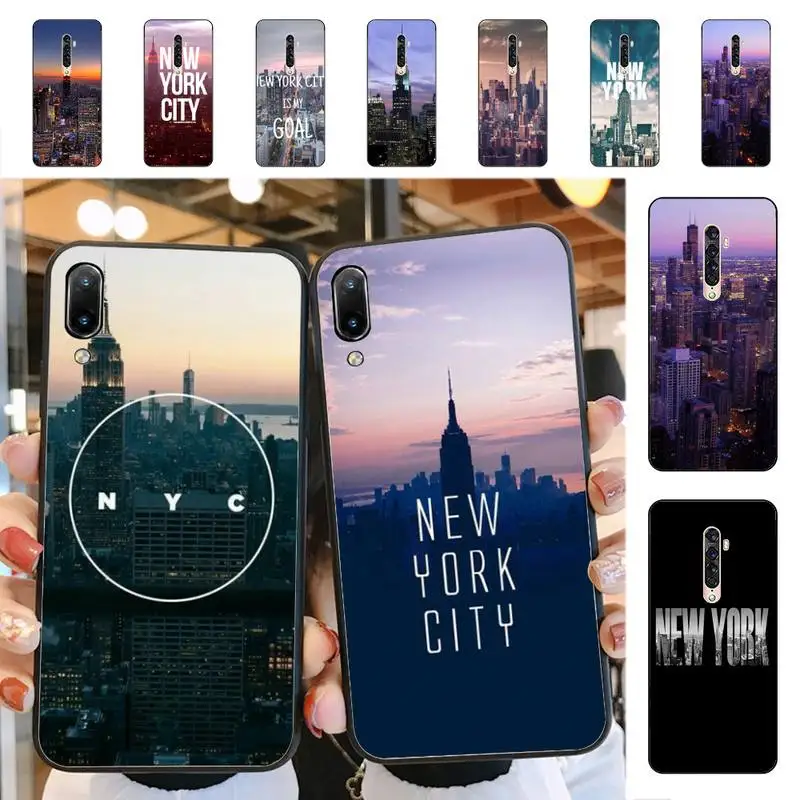 

YNDFCNB NYC NEW YORK city Phone Case for Vivo Y91C Y11 17 19 17 67 81 Oppo A9 2020 Realme c3