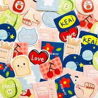 45 pcs box kawaii graffiti bear fruit love decorative stickers stick label