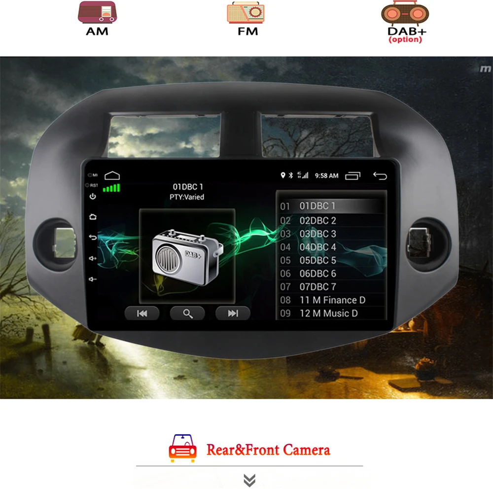 

Car Multimedia Players Android 10.0 For Toyota RAV4 Rav 4 2007 2008 2009 2010 2011 2012 Radio Video DVD Gps 2DIN Tape Recorder