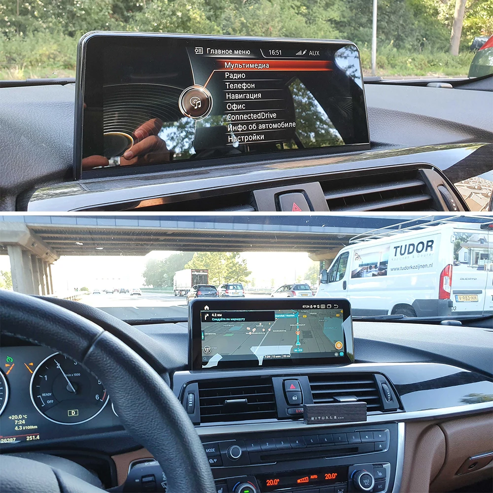 Автомобильный мультимедийный плеер ZJCGO стерео GPS радио навигация Android экран NBT EVO