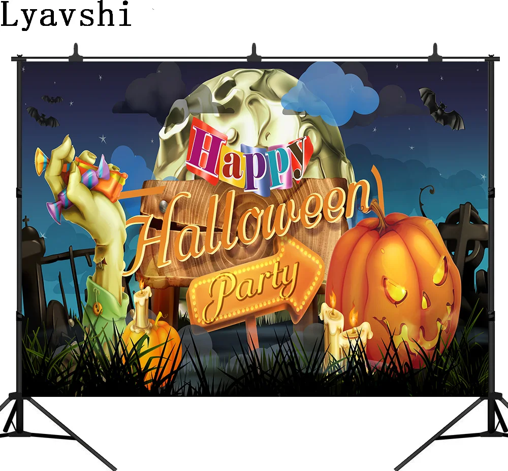 

Lyavshi Хэллоуин фон ужасные куклы привидения Хэллоуин вечевечерние зомби фон для фотостудии