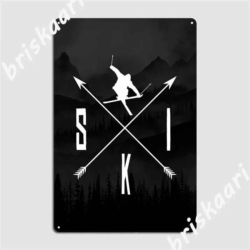 

Ski Metal Sign Cinema Living Room Vintage Plaques Pub Garage Tin Sign Poster
