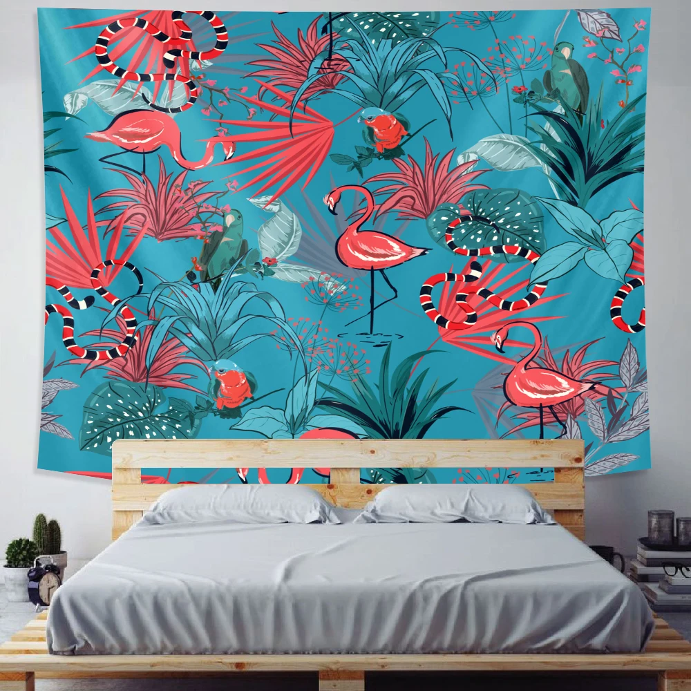 Декоративный гобелен для дома с растениями цветочный мандалой дорожный матрас в