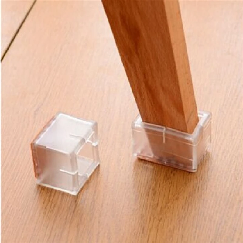 

4 шт., силиконовые квадратные и круглые колпачки для ножек стула