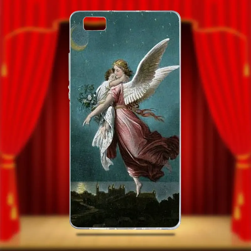 Мягкий ТПУ мобильный чехол для телефона huawei P8 P9 P10 P20 Lite mate 10 Pro Y5 Y6 II Y7 Honor 6X7X9 ангелы