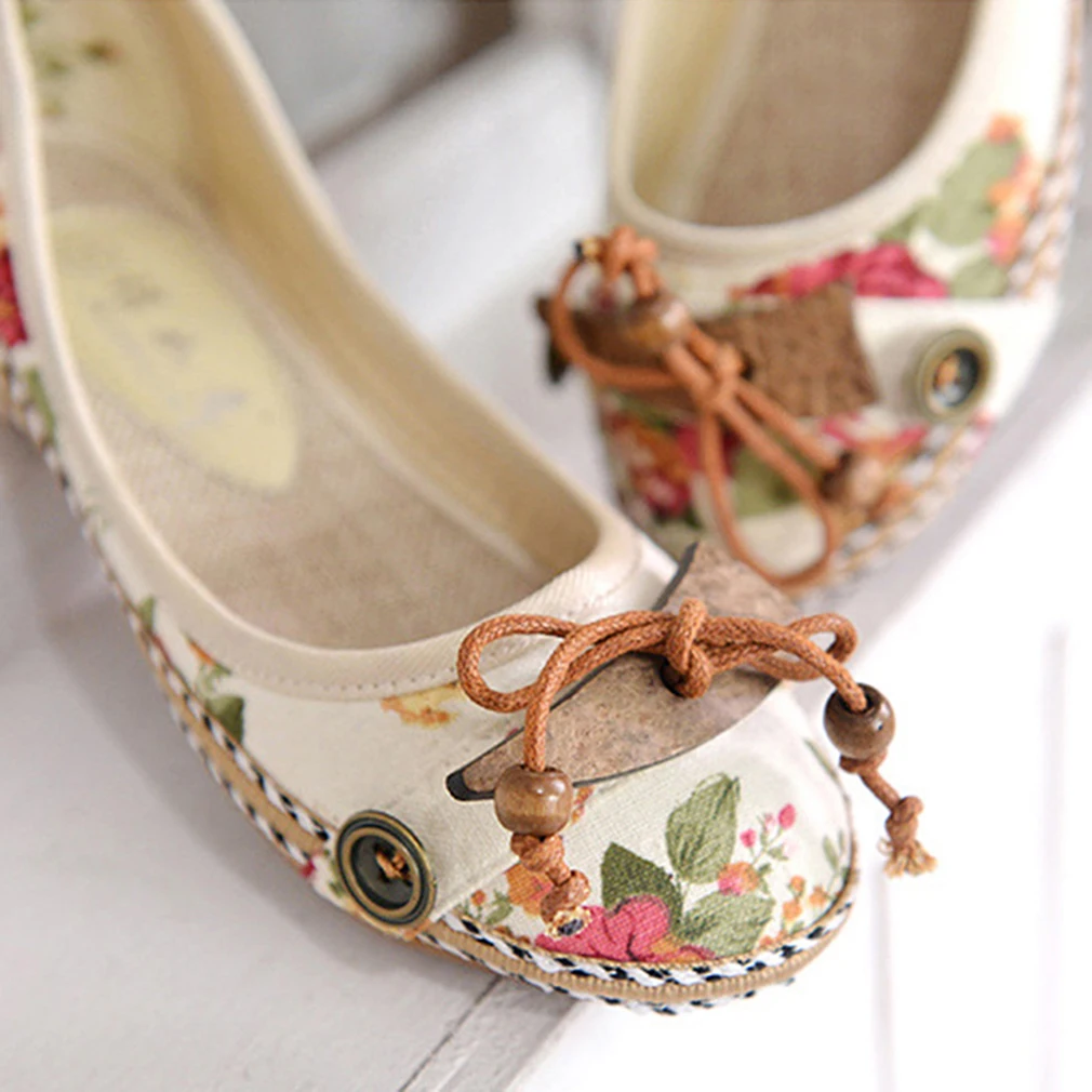 

Vintage Floral Women Flats Moccasins Slip On Cotton Fabric Loafers Shoes Comfortable Ladies Shoes Flat Shoes zapatos mujer 2019