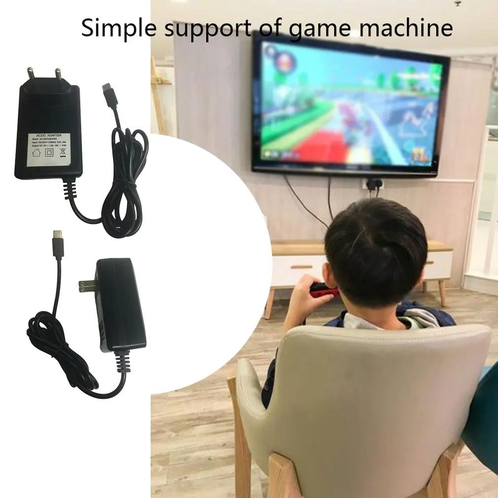 

AC Adapter Fast Travel Wall Charger Support TV Model Docking Station Portable Charger For Nintendo For Switch EU Plug
