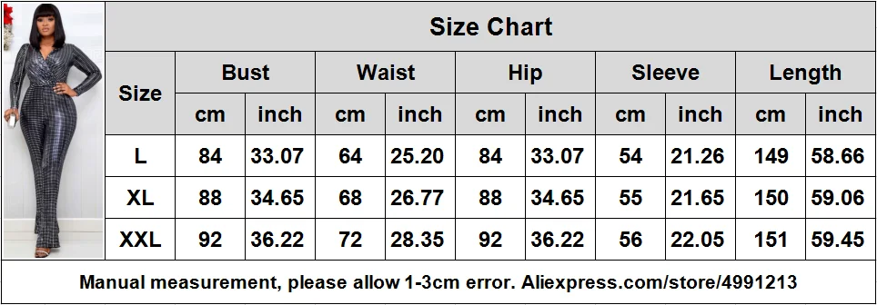 

2020 Women Jumpsuit Africa Clothing Autumn Elastic Sequins Bodysuit Long sleeve Jumpsuits Overalls Plus Size African Clothes
