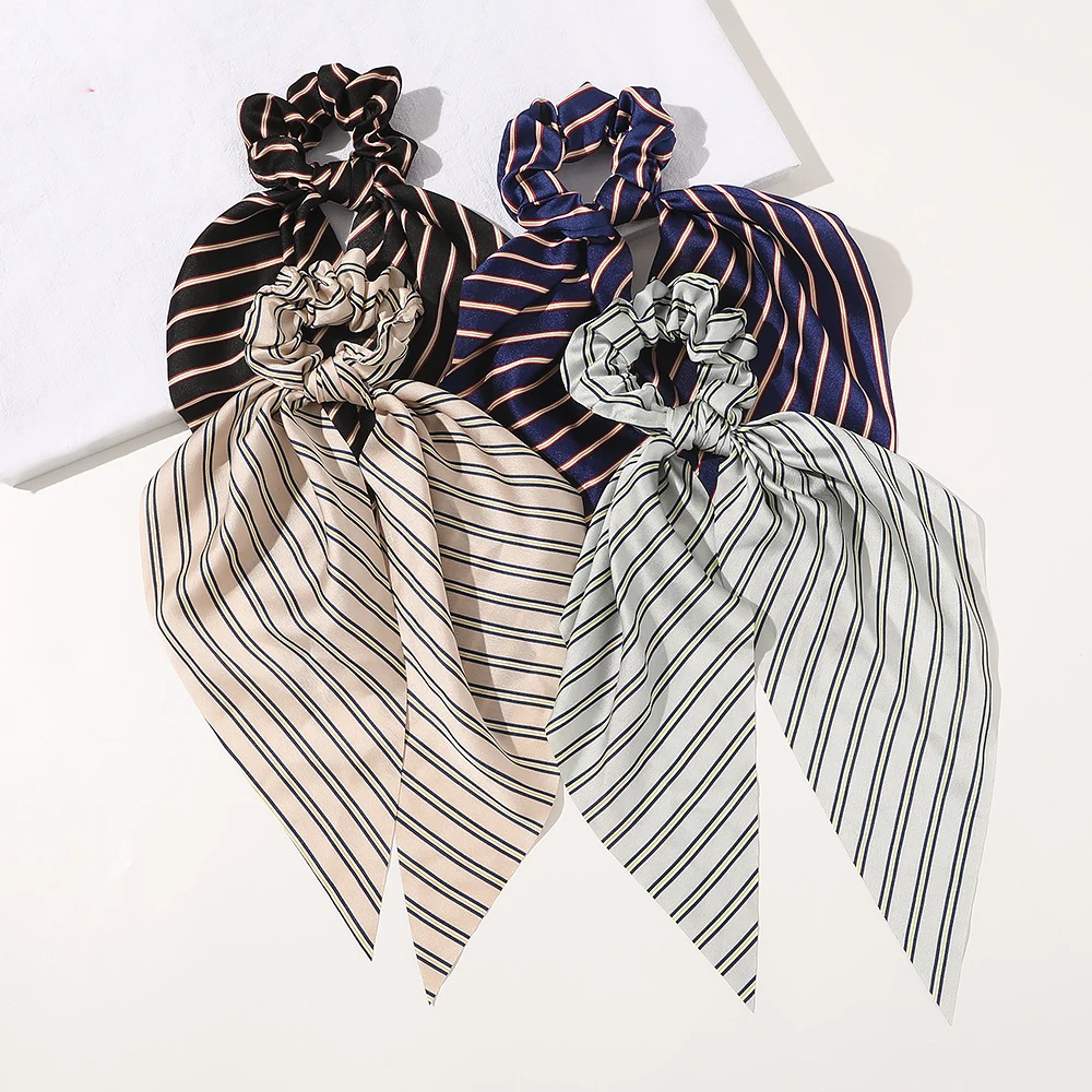 Женская резинка для волос с леопардовым цветочным принтом Эластичная завязка в