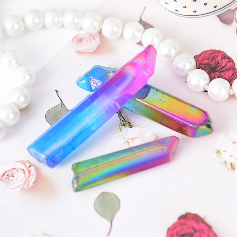 1 шт. разноцветные натуральные грубые кристаллы кварцевый кристалл целебные