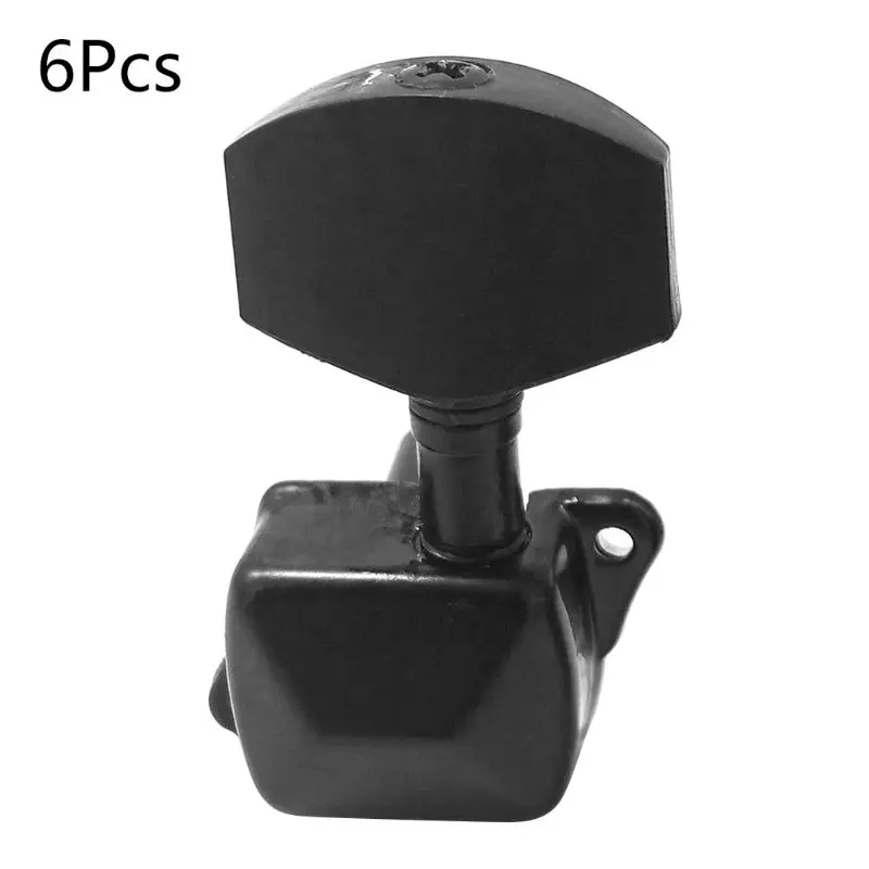 

6PCS Guitar String Tuning Peg Metal Semi-Closed Button Tuner for Electric Guitar