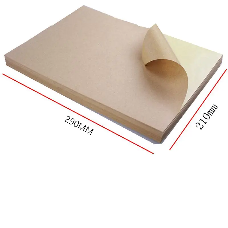 Клейкая бумага для печати A4 струйная Лазерная клейкая пустая матовая книжка