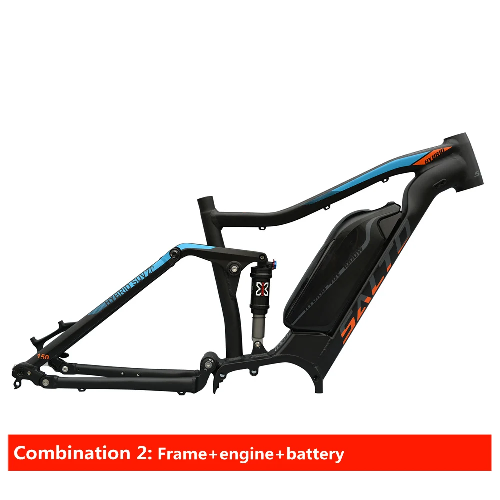 2 piece set MTB E велосипед Мотор велосипед frmae SUV подвеска Рама Алюминиевый сплав беговые электрические рамы ударные велосипедные горные рамы - Цвет: 2 piece set