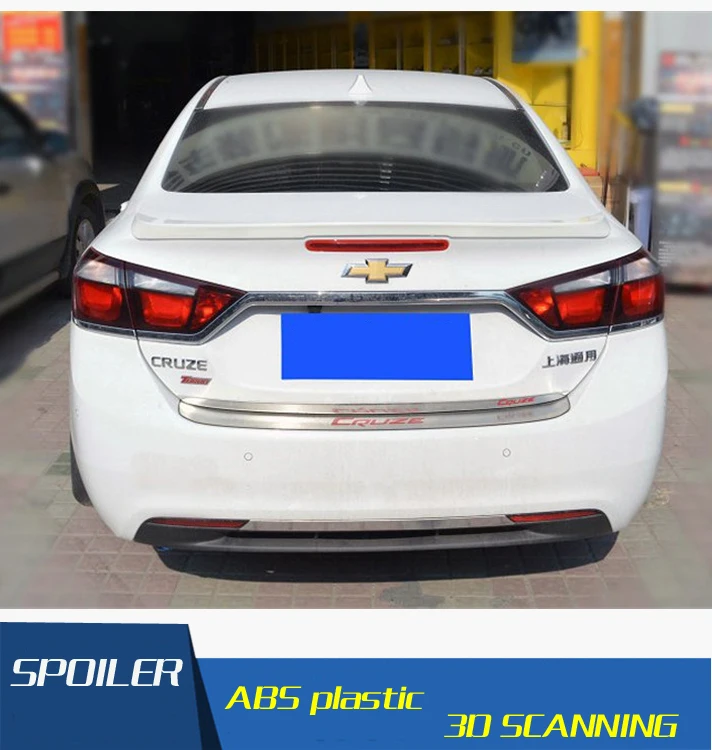 Для спойлер Cruze ABS материал заднее крыло автомобиля праймер цвет задний нажмите
