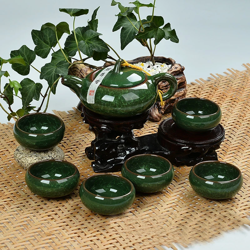 CJ258 High Quality 7 pcs/lot China Dehua Colorful ceramic cup Binglie tea Beautiful Environmental protection | Дом и сад
