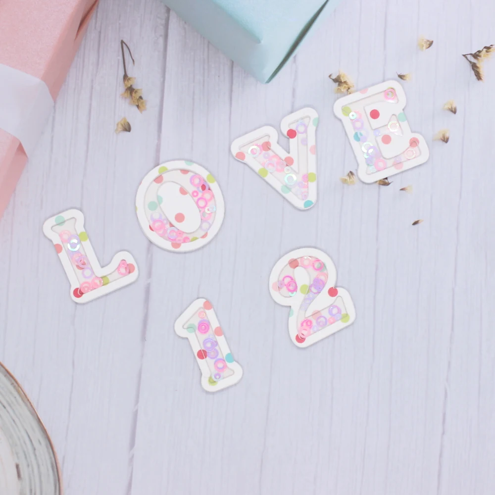 

YPPCRAFT Big Alphabet and Number Shaker Metal Cutting Dies Stencils for DIY Scrapbooking Decorative Embossing DIY Paper Cards