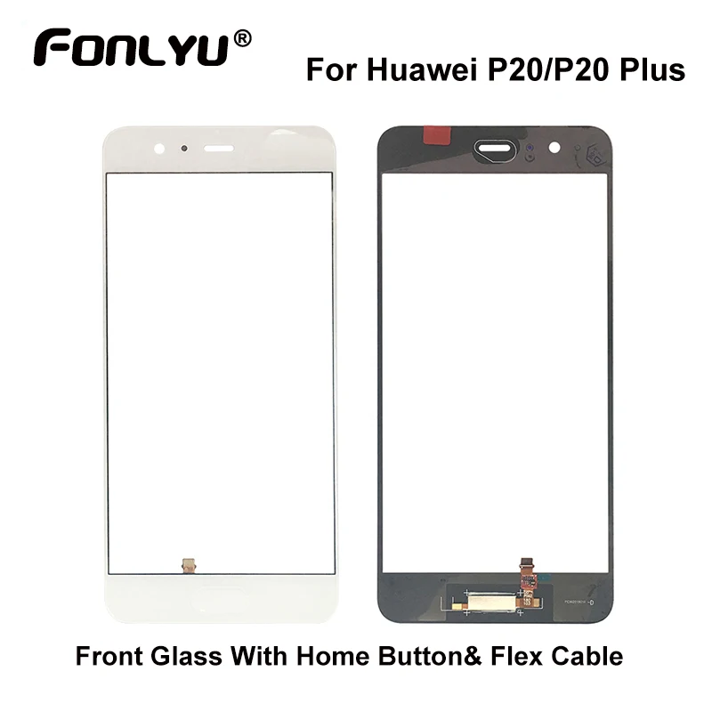 

Replacement LCD Front Touch Screen Glass Outer Lens With Home Button For Huawei P10 P10 Plus
