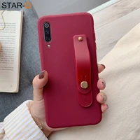 wriststrap phone holder silicone case for xiaomi mi 9 lite se xiomi mi9 8 lite 9t pro a3 a2 a1 5x 6x f1 soft back cover