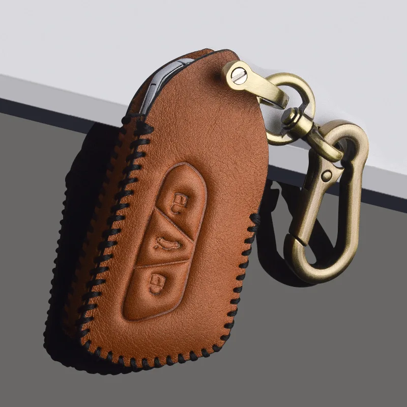 

Кожаный чехол для автомобильного пульта дистанционного управления для Volkswagen VW Golf 8 Mk8 2020, Skoda, 3 кнопки