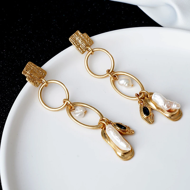 Женские серьги-гвоздики с натуральным пресноводным жемчугом серьги подвески