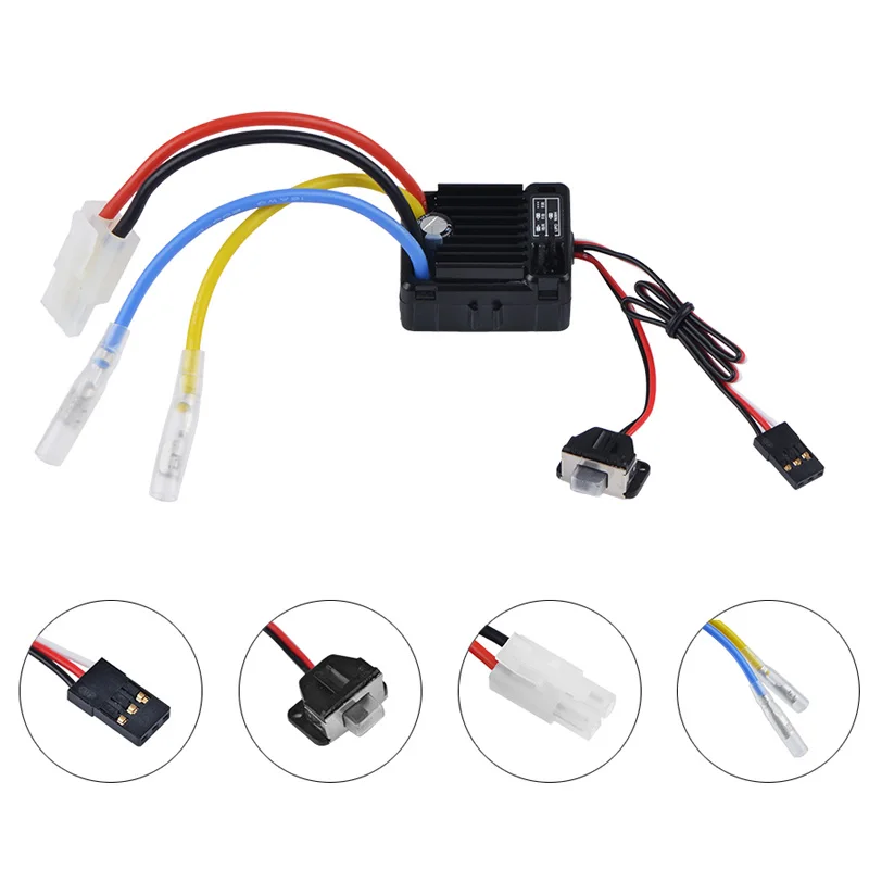 Rc 540 21T 27T 35T 45T 55T 80T щеточный мотор с WP-1060-RTR 60A Водонепроницаемый ESC для RC автомобиль