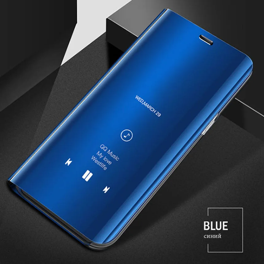 Зеркальный смарт-чехол для xaiomi redmi 8a note 8 pro чехол-книжка с подставкой xaomi 7 7a note7 note8