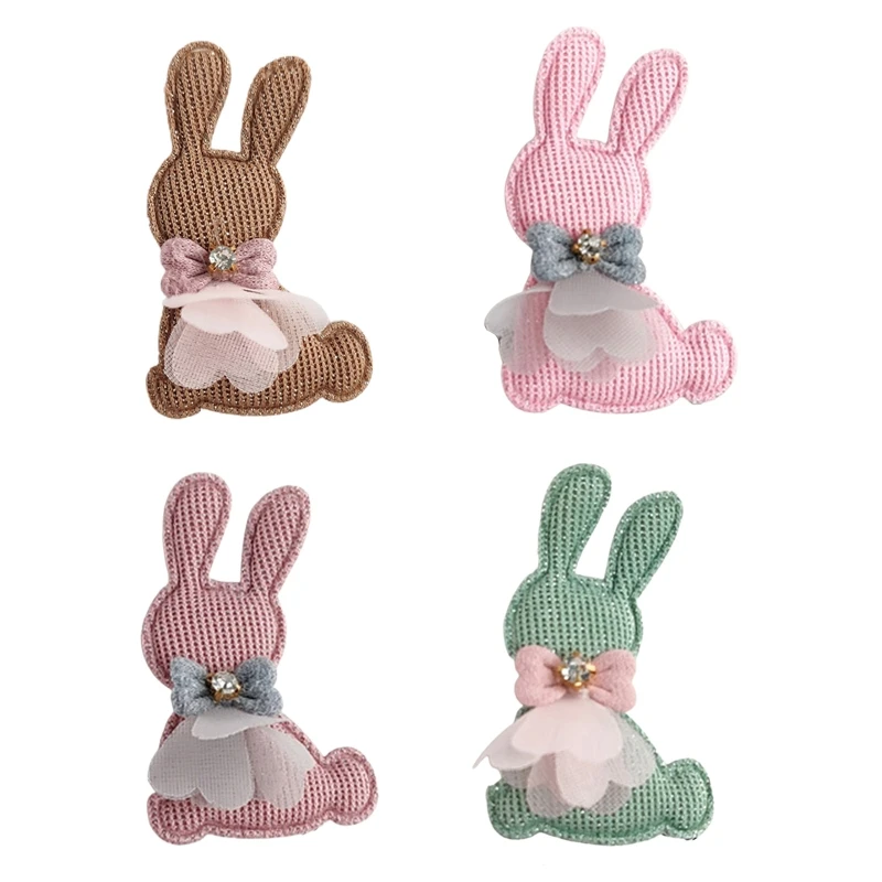 

Rabbit Mesh Rhinestone Applique 10Pcs Cartoon Cloth Patch Accessory Sailor Moon for DIY Clothes Hat Headwear Crafts Gloves